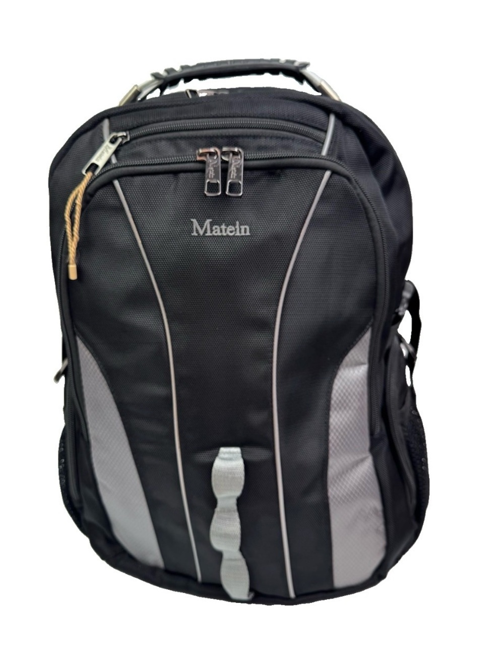 MATEIN Hiking Backpack USB Charging Port Laptop Tablet Bag Padded Black Gray